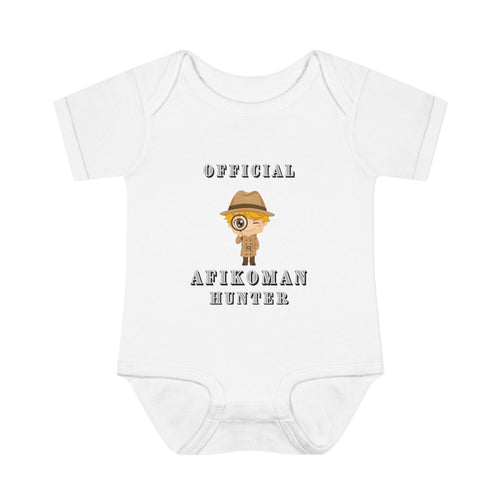 Afikoman Hunter Baby Bodysuit, Passover Seder Outfit, Jewish Baby Gift